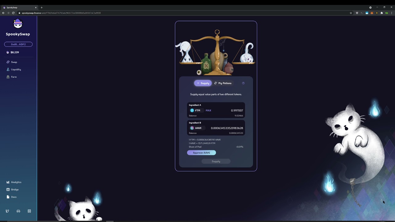 SpookySwap Farming tutorial