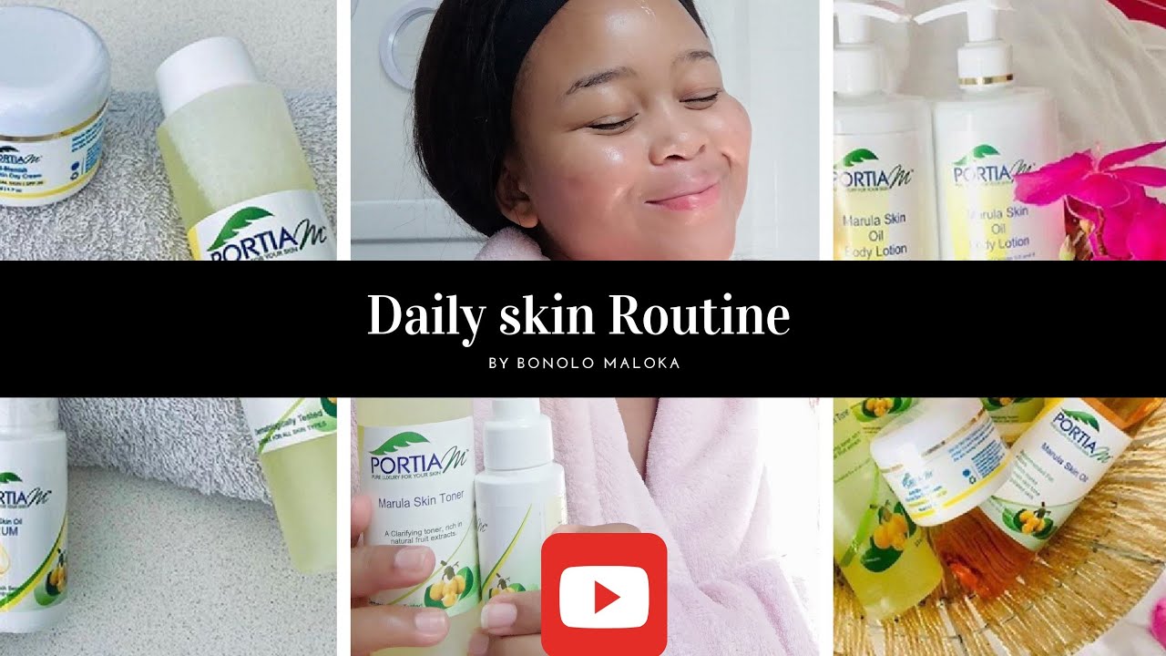 Daily Skin Routine with Portia M and Rooibos African Extract Scrub!!
