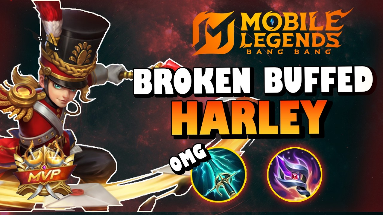 MOBILE LEGEND HARLEY NEW BROKEN BUILD | HARLEY JUNGLE GAMEPLAY (Build & Runes)