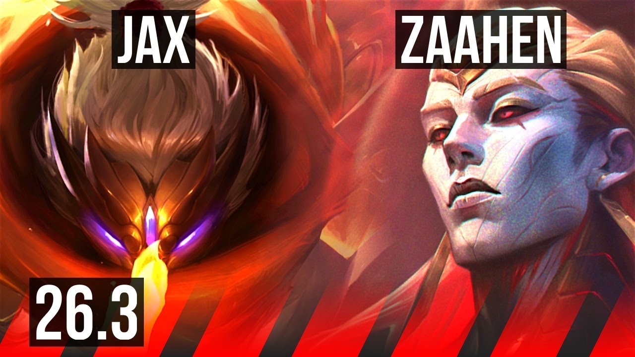 JAX vs ZAAHEN (TOP) | Good KDA: 11/1/5, 39K damage | KR Diamond | 26.3