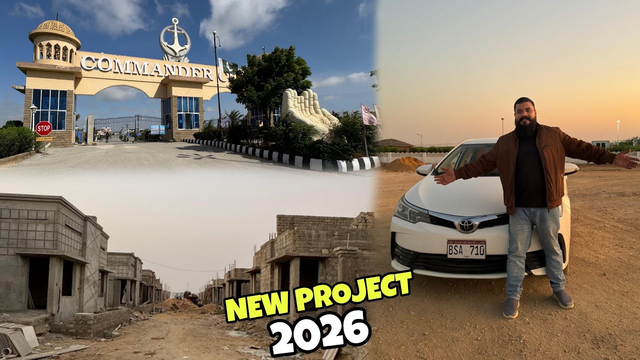 Commander city New Project 2026 | Low Cost Houses   Development Start QQ Block (Sajid jaguar vlog) 