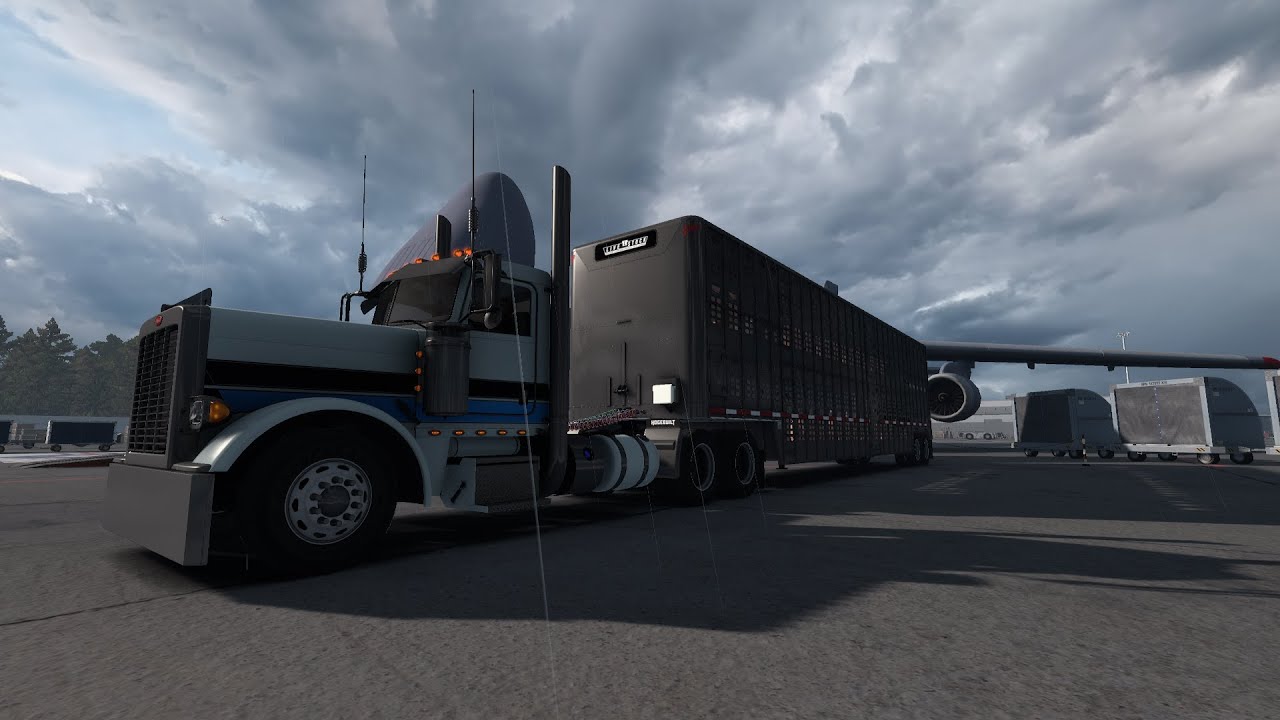American Truck Sim | Ruda Glider 389 | Live Cattle Haul | Texas - Louisiana | Live