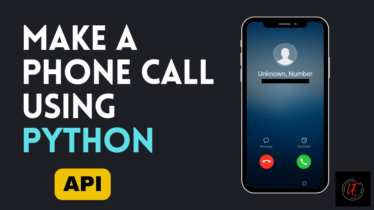 Make a phone call using Python | API | Twilio | Learn with Esprit