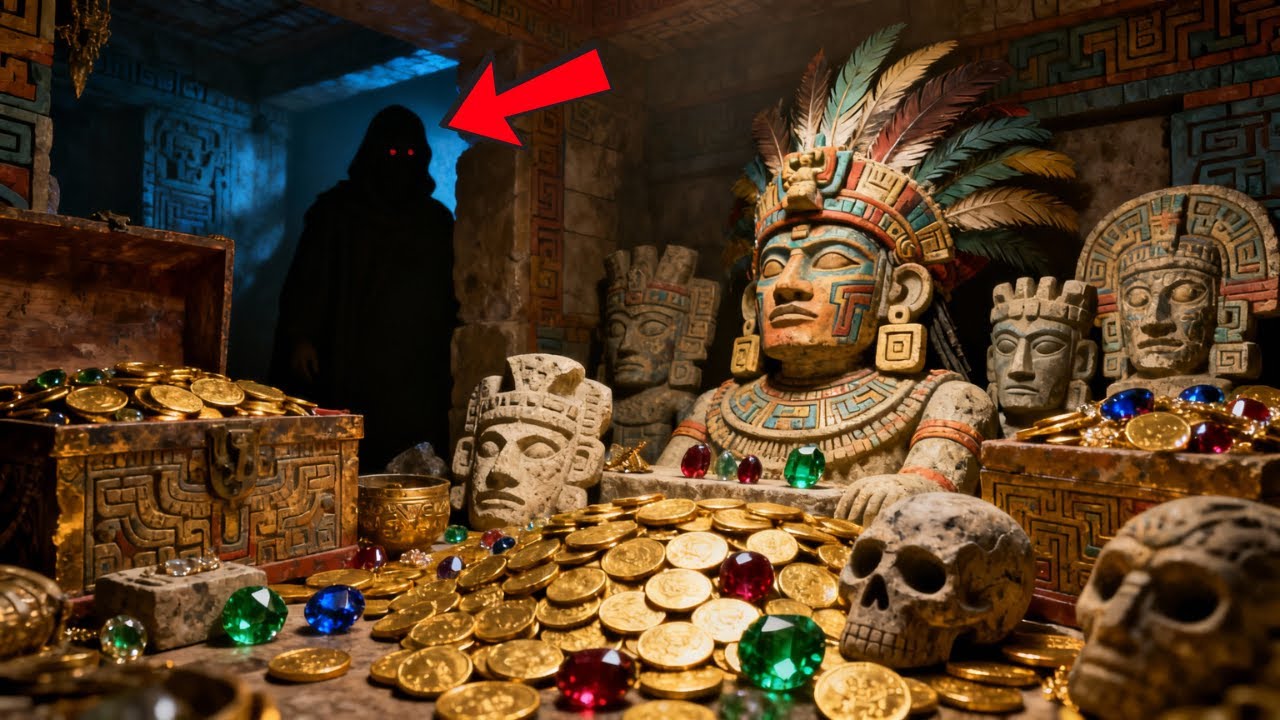Arqueólogo busca tesoro azteca, pero el tesoro está maldito y quien revela su ubicación muere