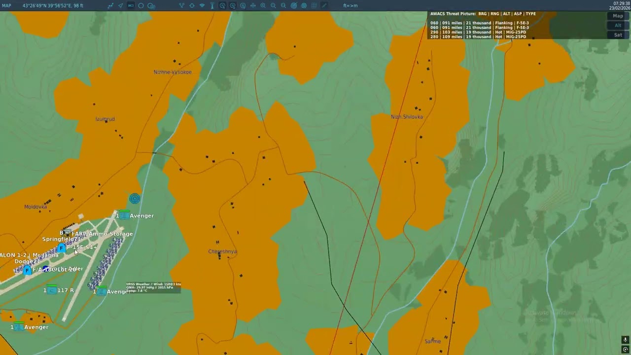 dcs flying in the dark in winter storm