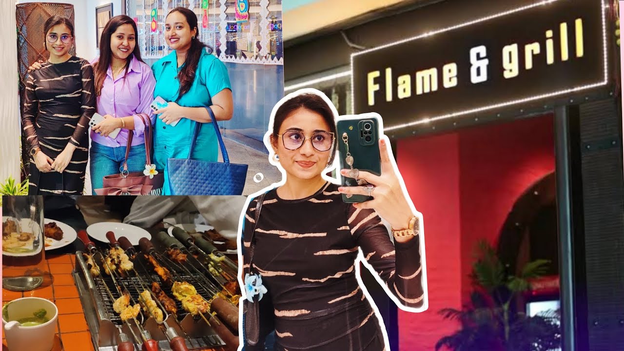 Mani Square এর'FLAME AND GRILL'এ Unlimited buffet😱❓#foodlover #unlimitedbuffet #foodie #vlogger  