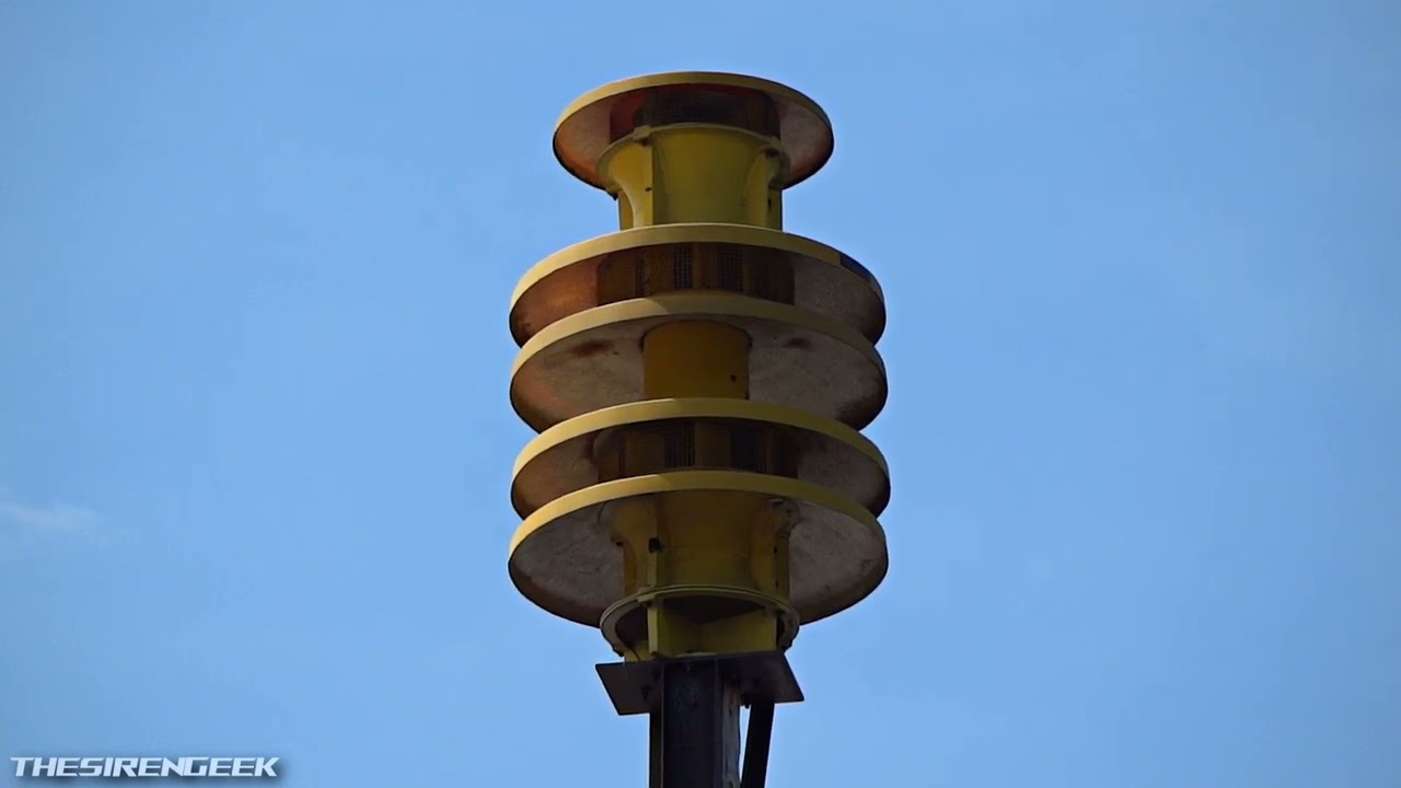 ACA Superbanshee Tornado Siren Test - Alert - Johnson Creek (Jefferson Co.), WI
