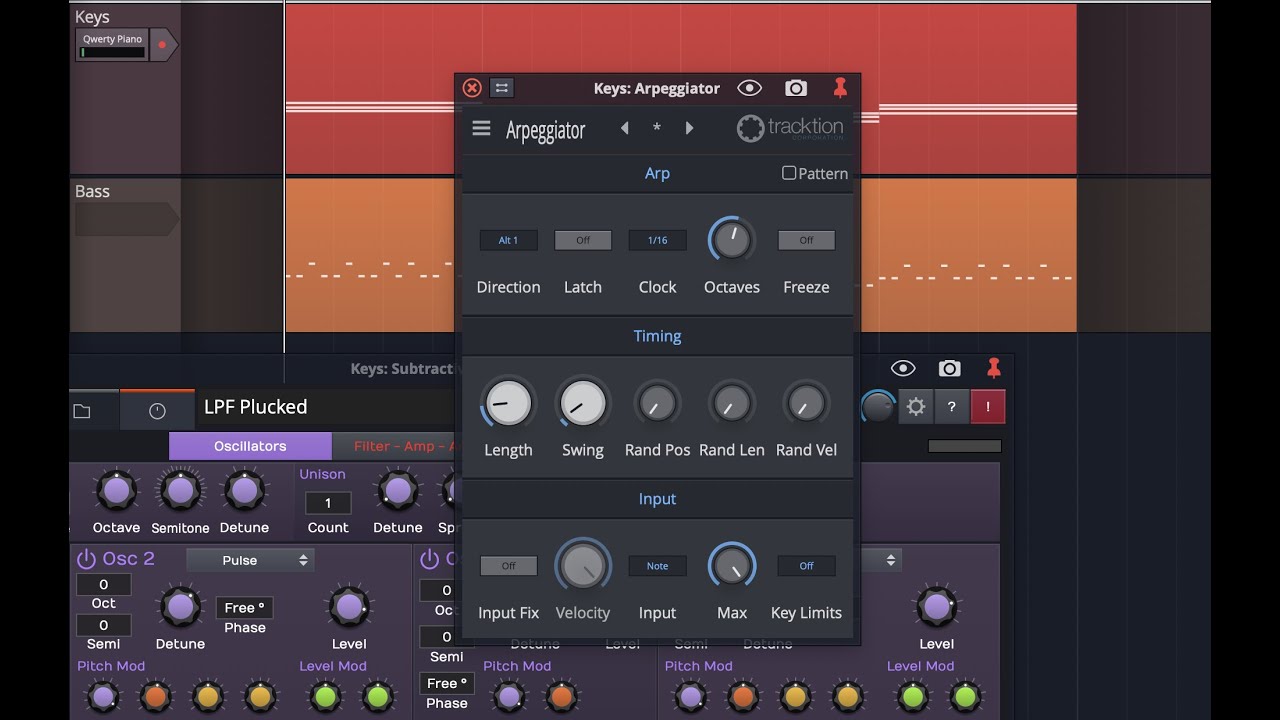 Tracktion Waveform 11: Exploring the MIDI Arpeggiator plugin (Video 8)