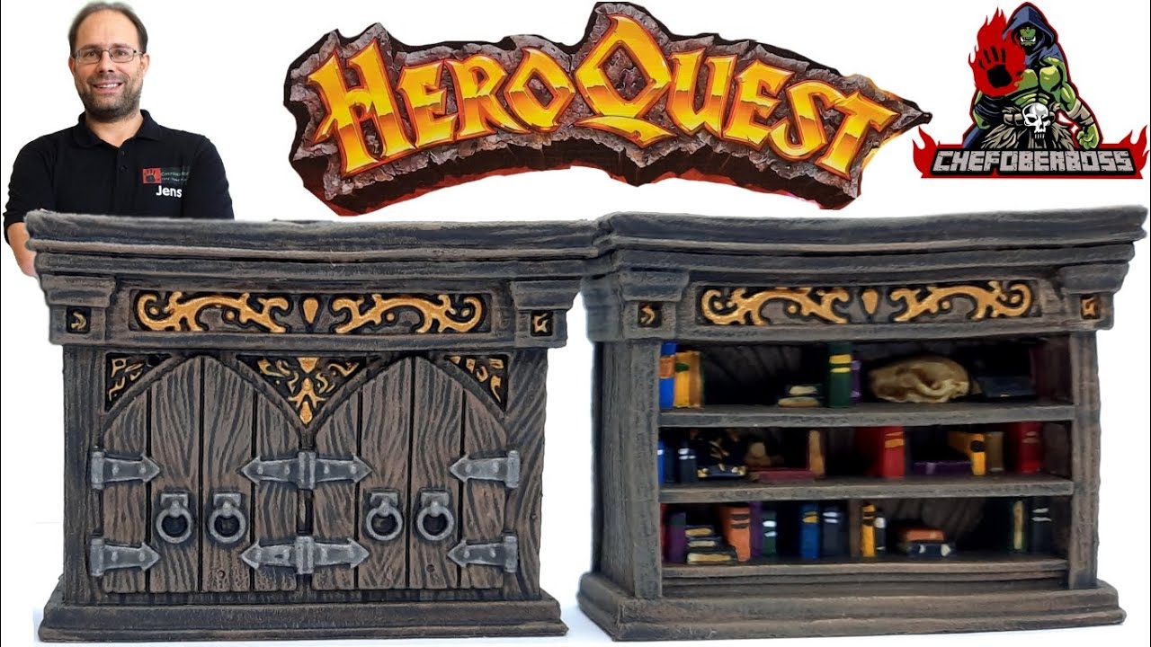 Bemal Tutorial: Hero Quest Basisspiel / Holzmöbel (Gelände, Miniaturen Tabletop, Chefoberboss)
