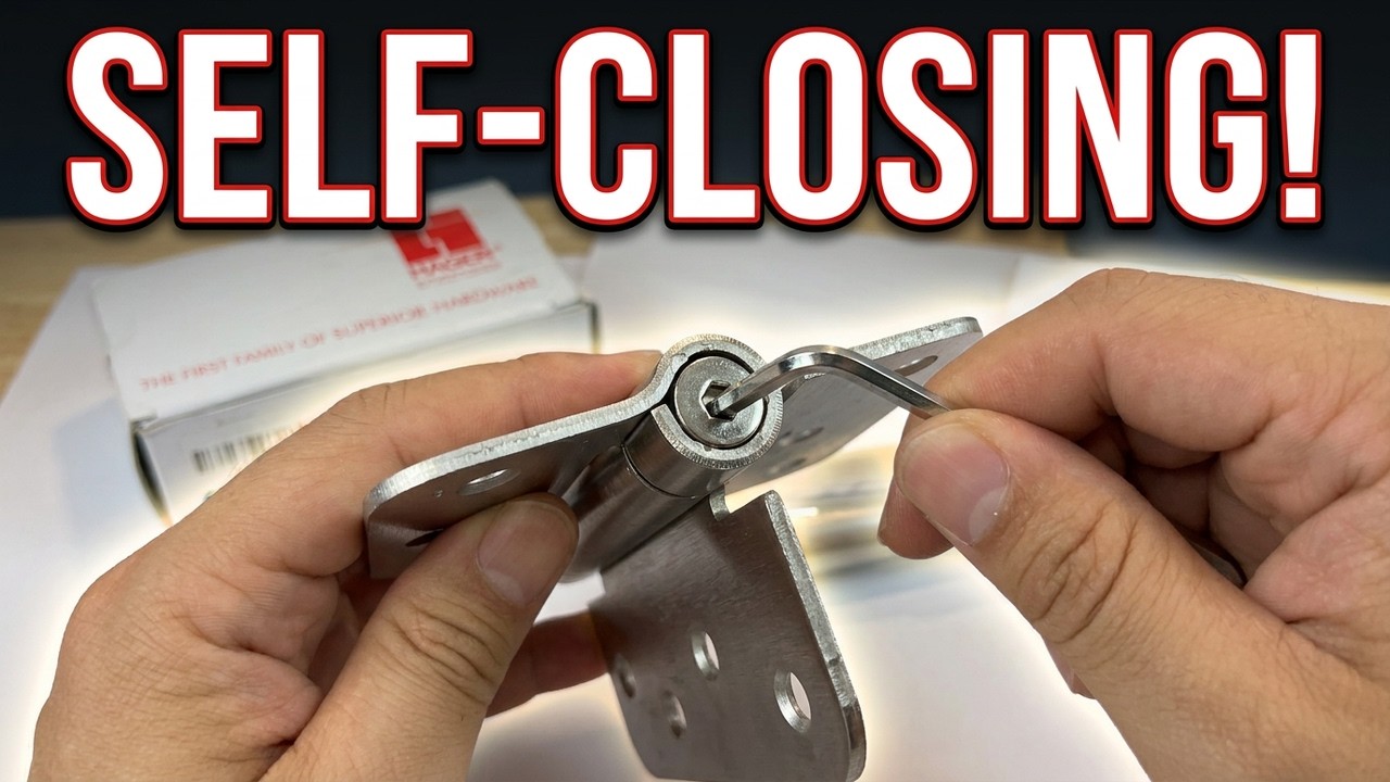 4X4 with 5/8 Radius Self-Closing Spring Door Hinge Unboxing