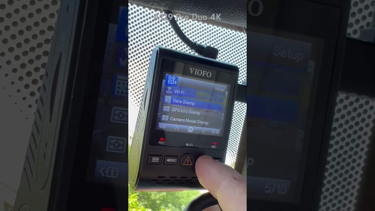 VIOFO A129 Pro Duo 4K Menu Scrolling Through