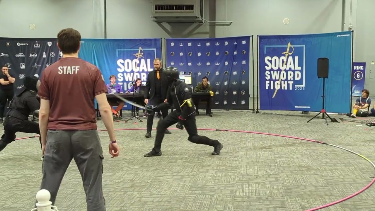 SoCal Swordfight 2025 Open Saber gold medal match Robert Childs vs Antoni Olbrychski 1