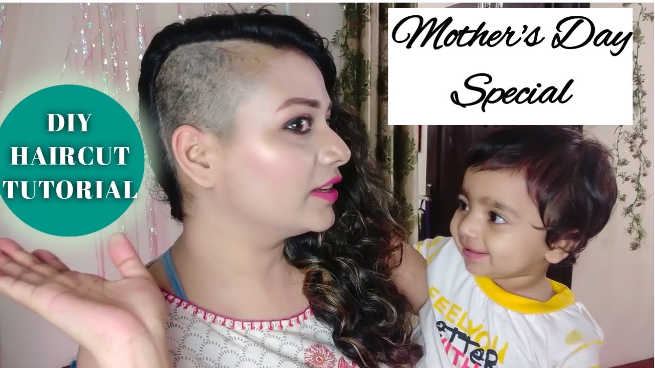 DIY Side Shave cut Lockdown & Mother's Day Special, How i shaved my head myself at home, My New Look