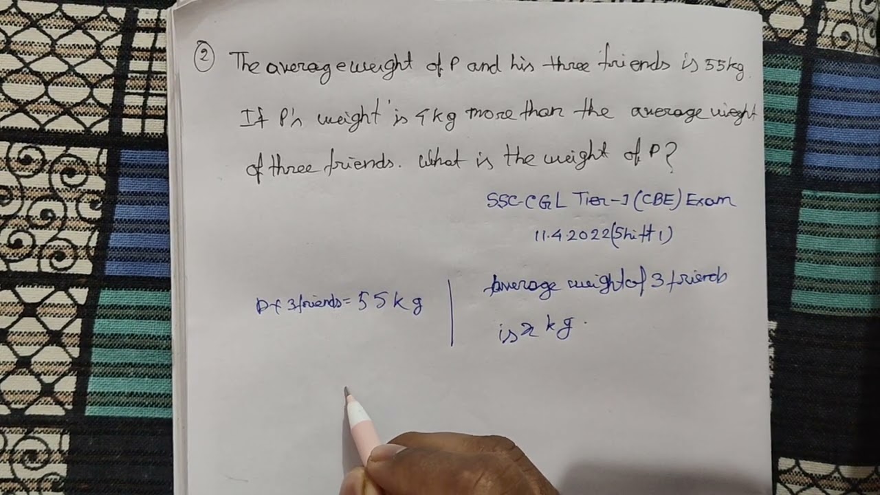 Previous year math question solve of ssc cgl 