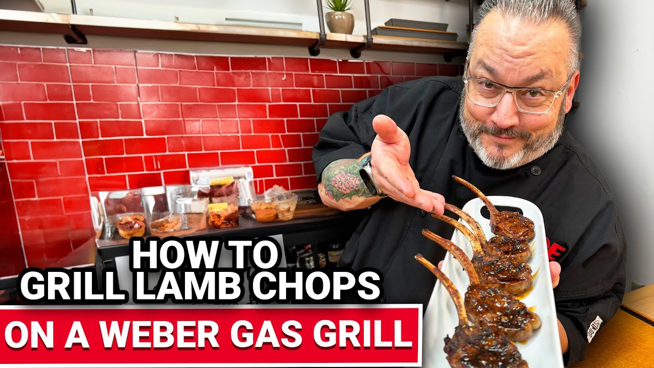How To  Grill Lamb Chops On A Weber Gas Grill.
