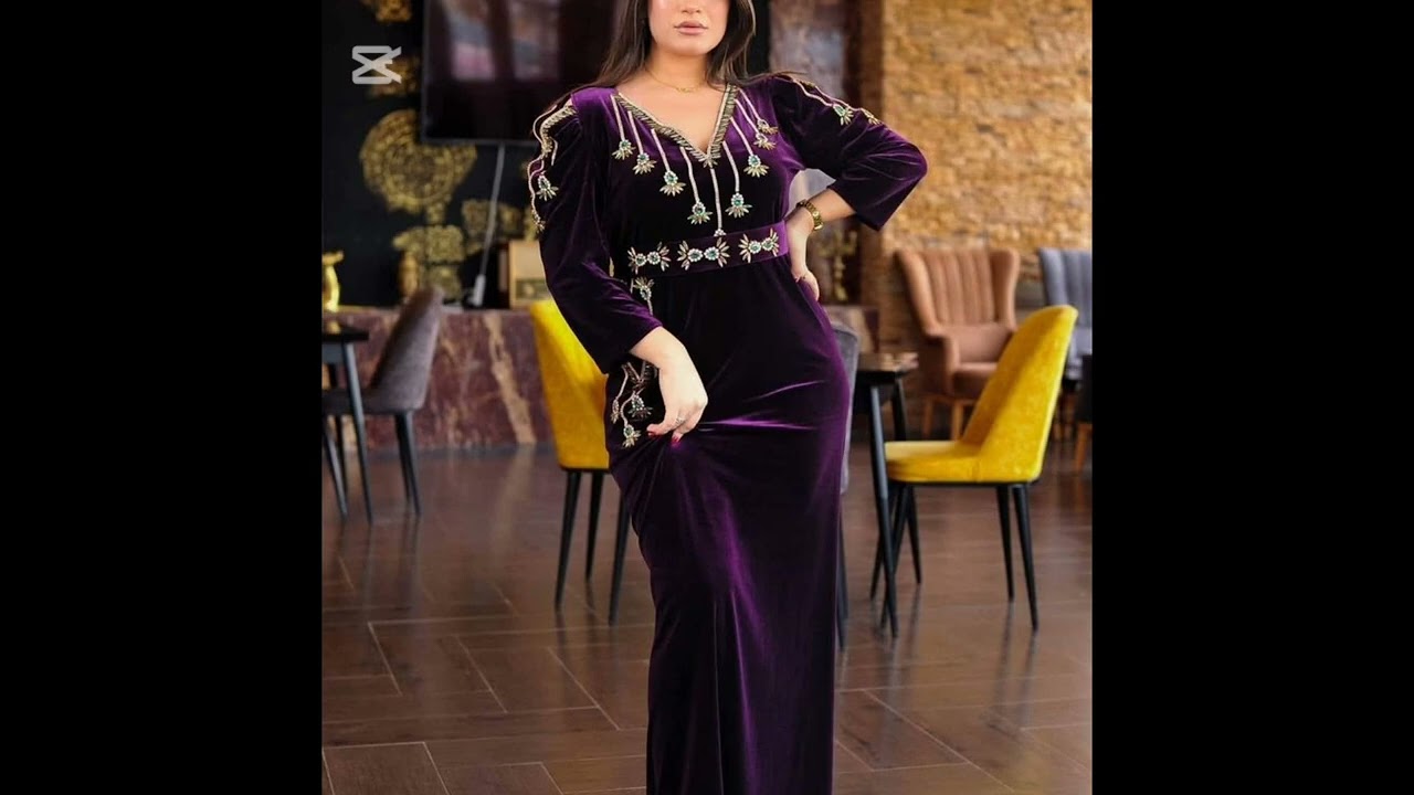  فساتين قطيفة للعيد رووووعة 😍🌧️💃🏻🔥
