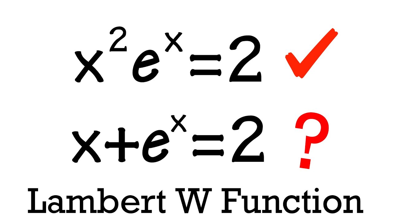 You can't solve these equations with logarithms! You NEED the Lambert W function