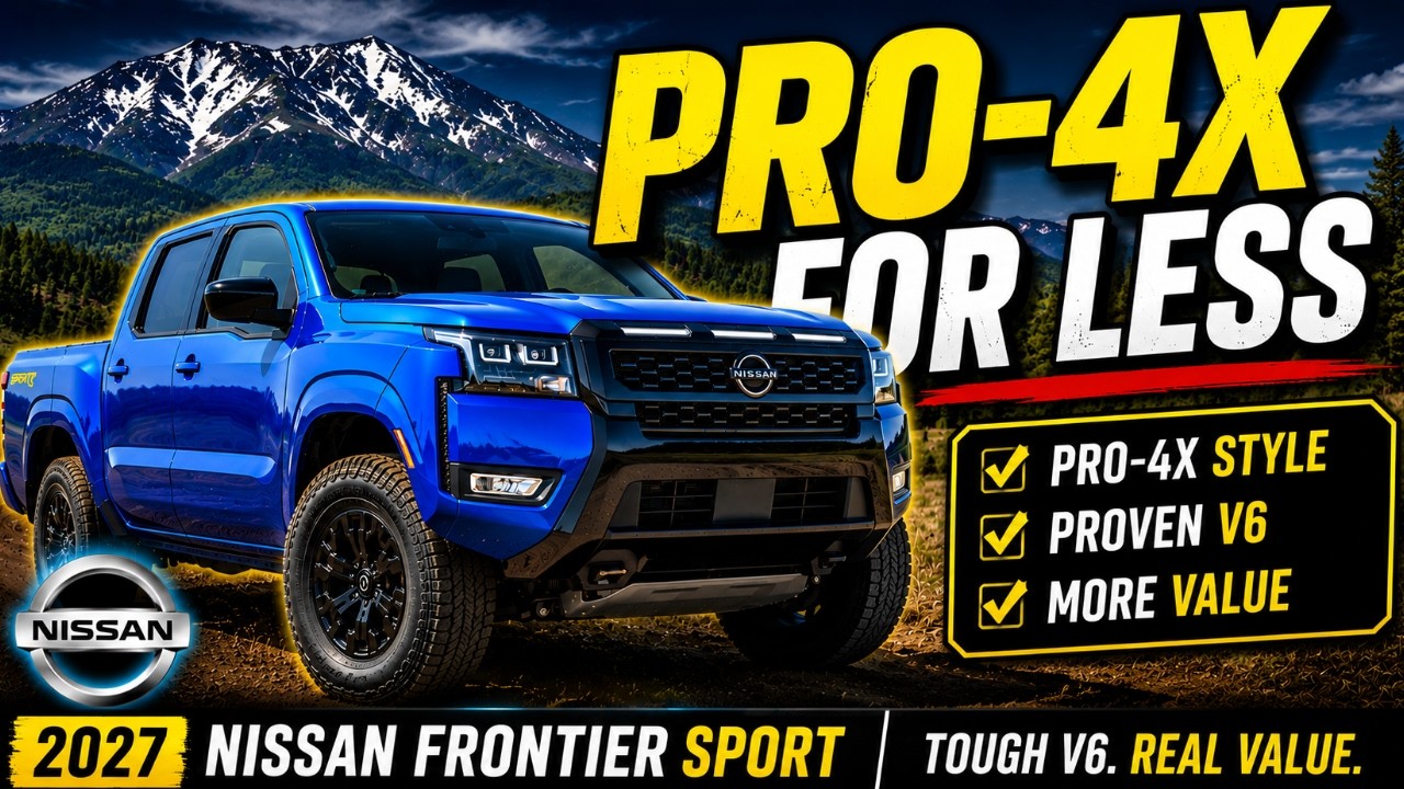 Pierwszy rzut oka na Nissana Frontier Sport 2027 | Wygląd Pro-4X tysiące taniej!
