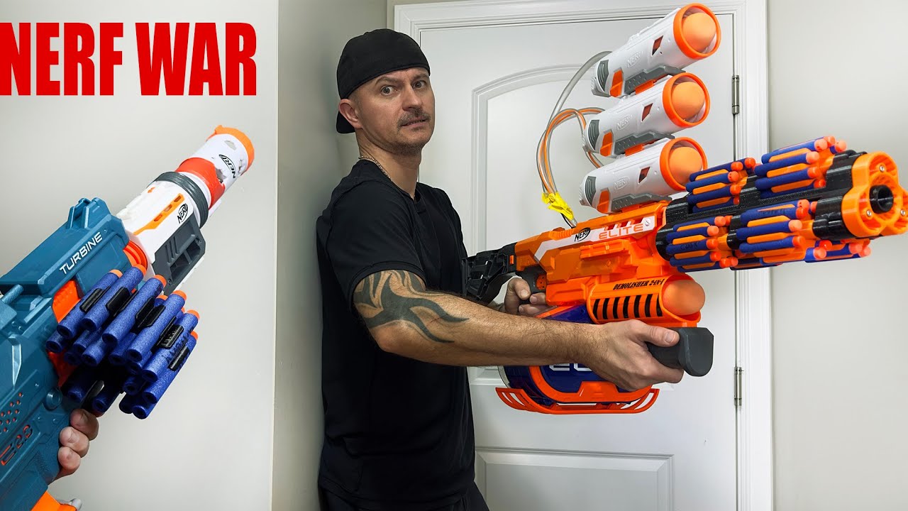 NERF WAR: Решающий бой ребенка против отца 2
