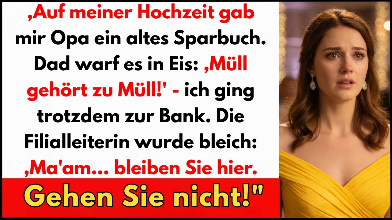 „Dieses Sparbuch war Müll – Dad warf Opas Geschenk weg, und dann passierte DAS…“
