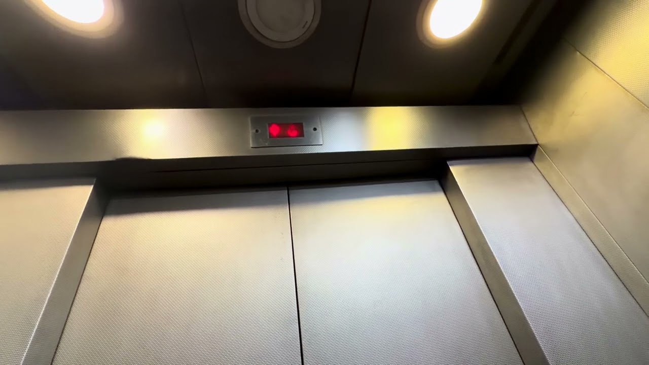A Kone Monospace 3000 MRL Lift At The Khan Market Metro Station, New Delhi, India. (G-C.)