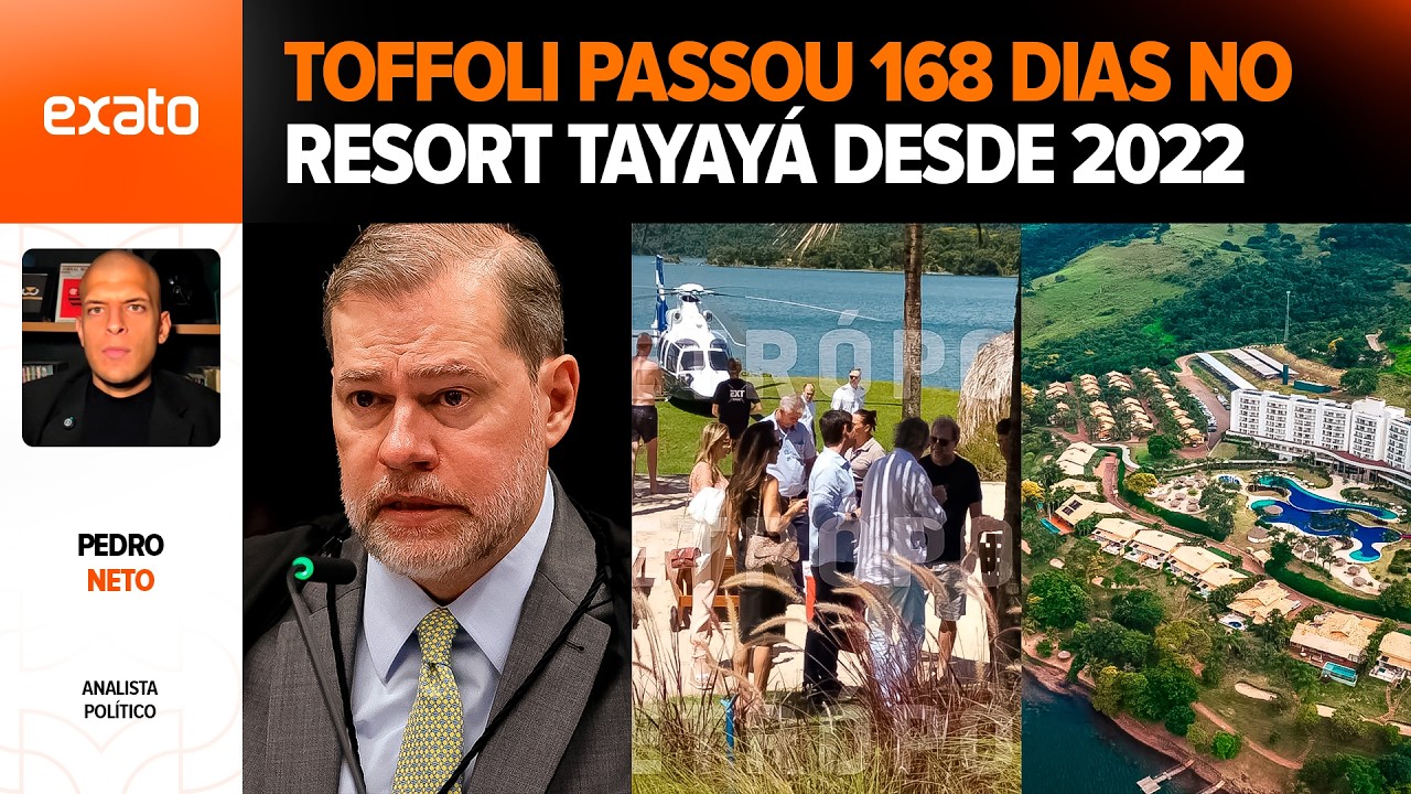 ABSURDO! Toffoli passou 168 dias no seu Resort de Luxo e gastou R$500 MIL em segurança - Caso Master