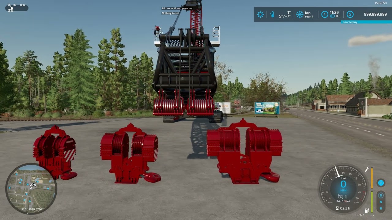 FS22 Liebherr LR 1600/2 Hook Block Testing