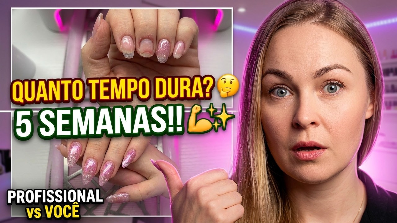 Quanto tempo dura uma unhas feita por você vs por profissional?