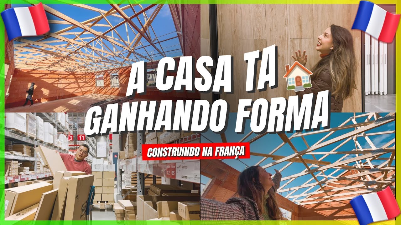 A casa tomou forma: telhado, janelas e piso escolhidos! Diário da Obra #4 | RDV NA FRANÇA