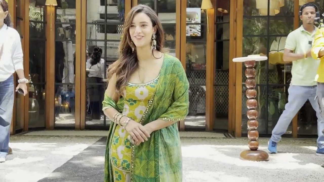 Triptii Dimri Turns Heads in Sharara-Style Palazzo Suit During Promotion of Maa Behen in Mumbai