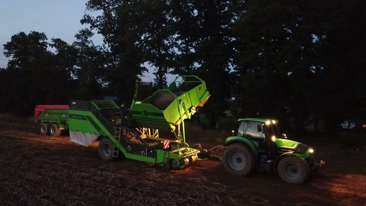 🇨🇵Arrachage PDT 2021 en Bretagne avec L'ETA LE PIOUFF deutz/ JD / ×2 AVR  9200
