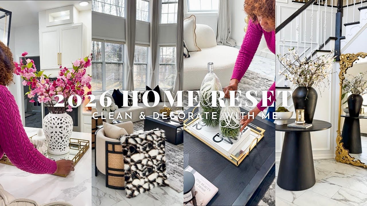 2026 HOME RESET | NEW YEAR REFRESH, CLEAN & DECORATE WITH ME | OMABELLETV