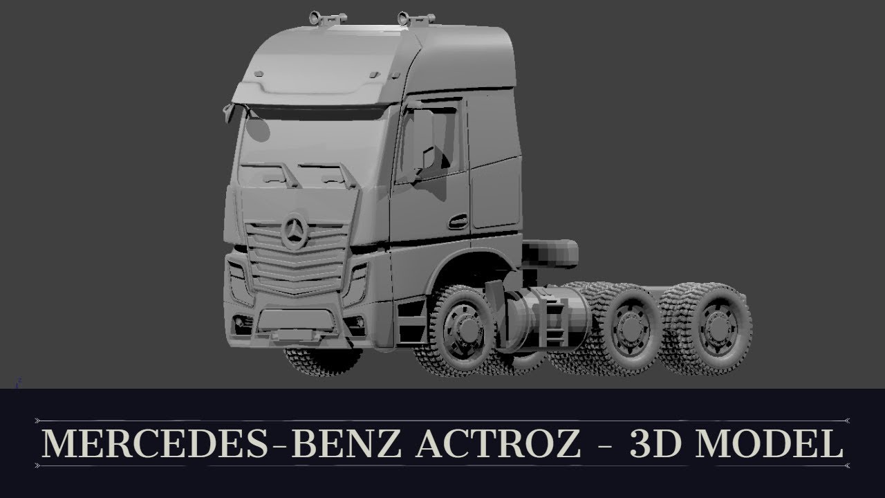 Mercedes Benz Actroz Truck- Blender Timelapse