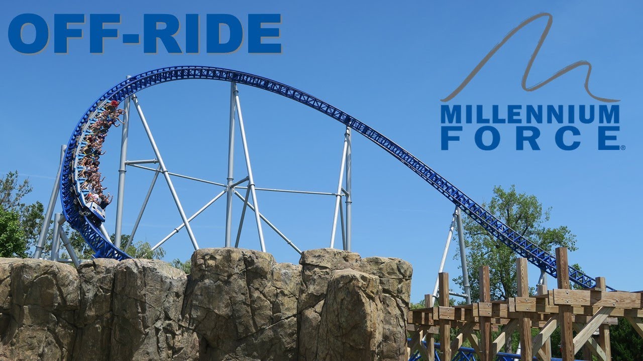 Millennium Force Off-Ride Footage, Cedar Point Intamin Giga Coaster | Non-Copyright