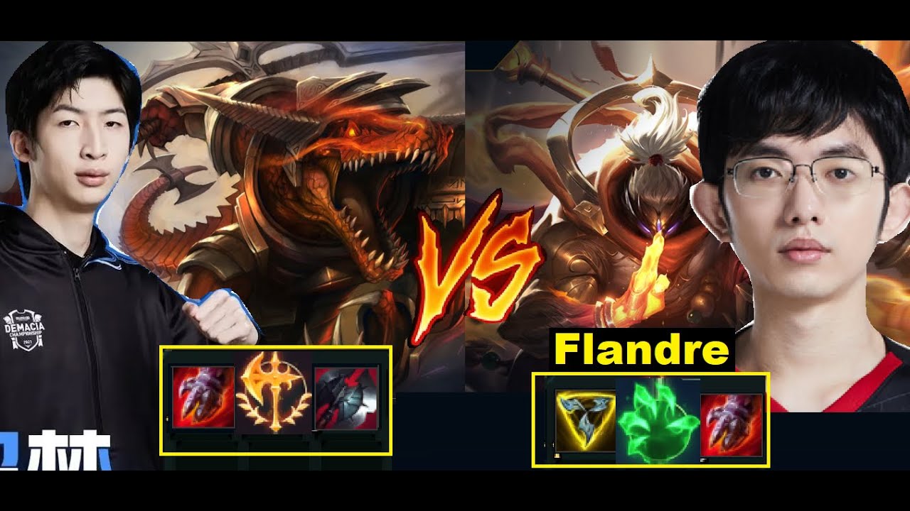 Xiao Chao Meng Vs JDG Flandre - Flandre Bị Renekton Của Xiao Chao Meng Hành Sấp Mặt Trên Top