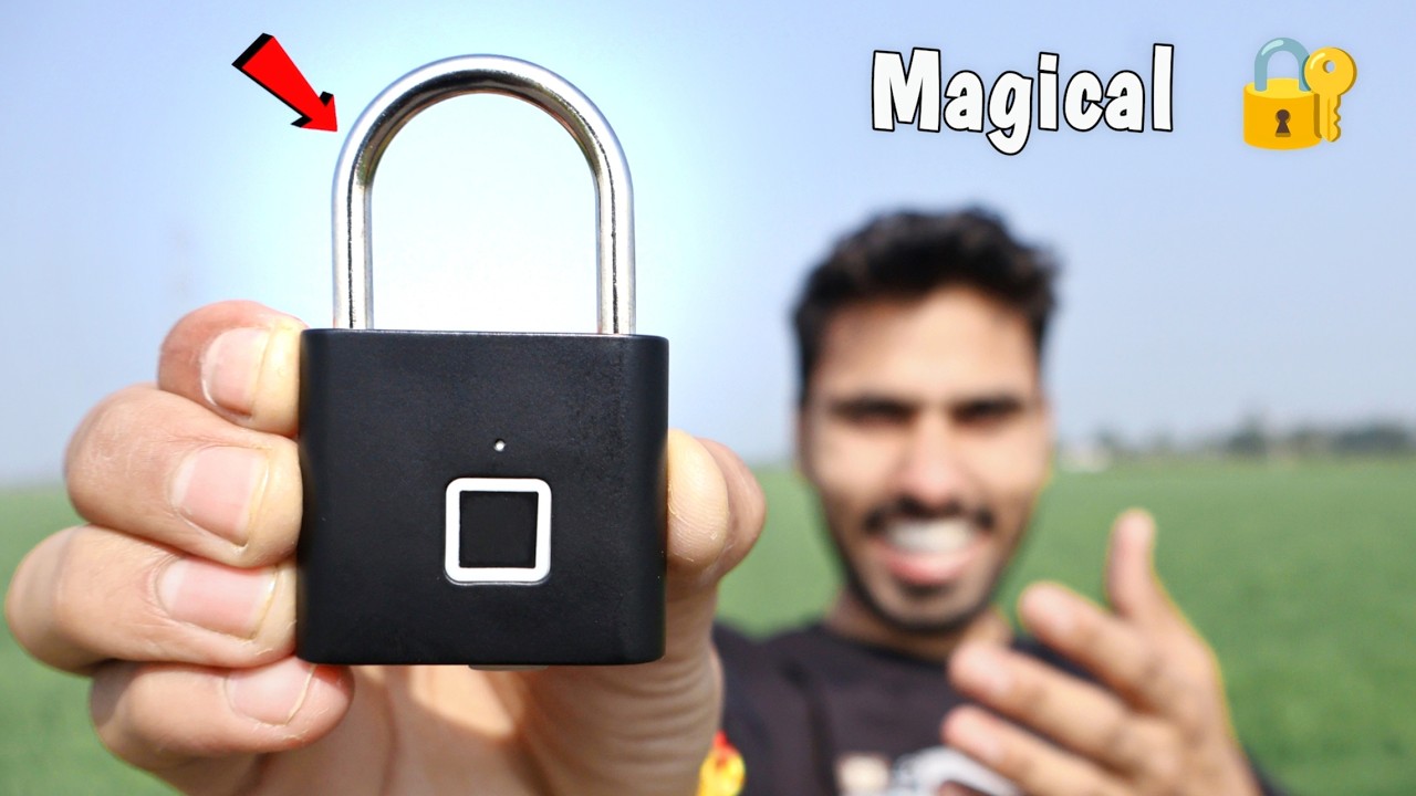 Smart Fingerprint Padlock Unboxing and Review | Best Lock for Home & Travel ?