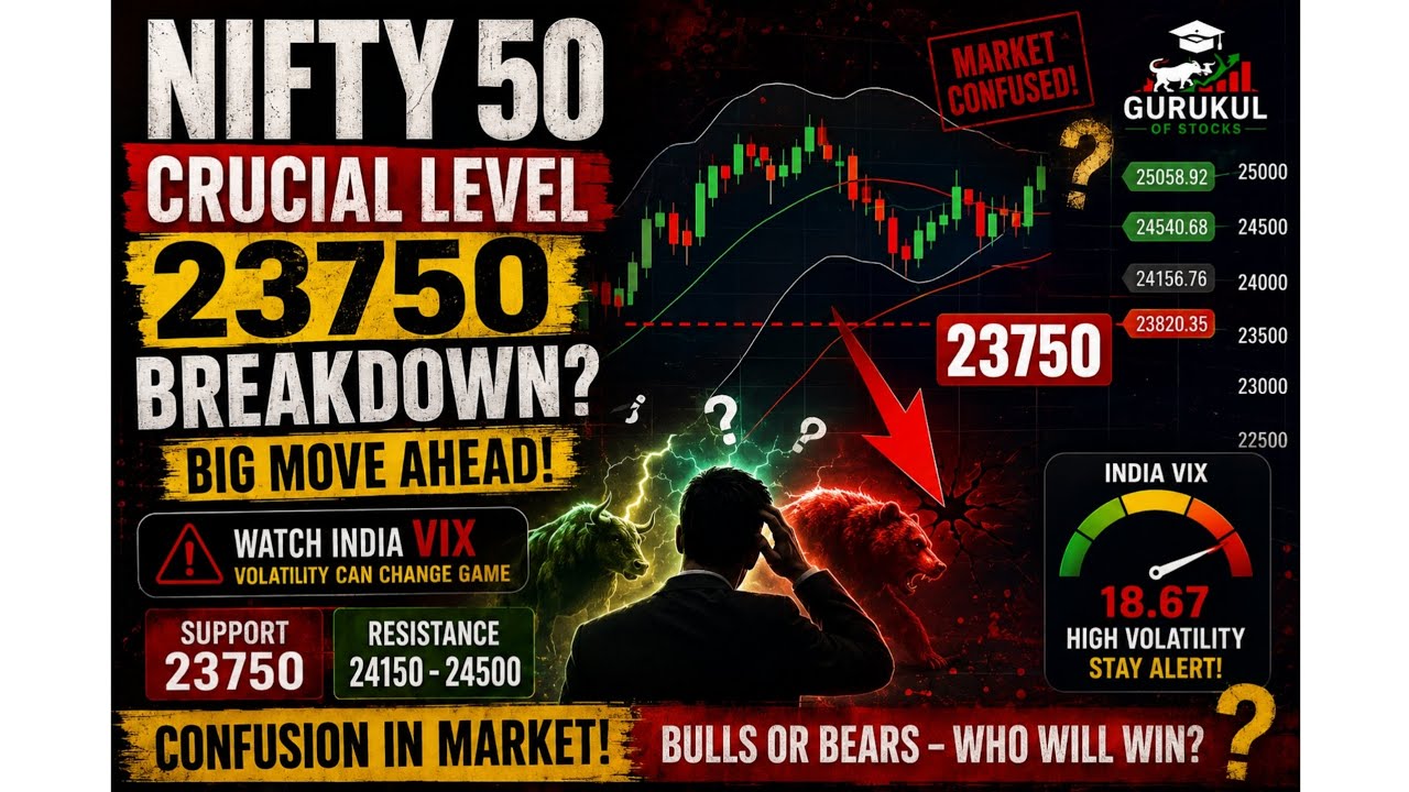 Watch vix carefully and 23750 levels for break down