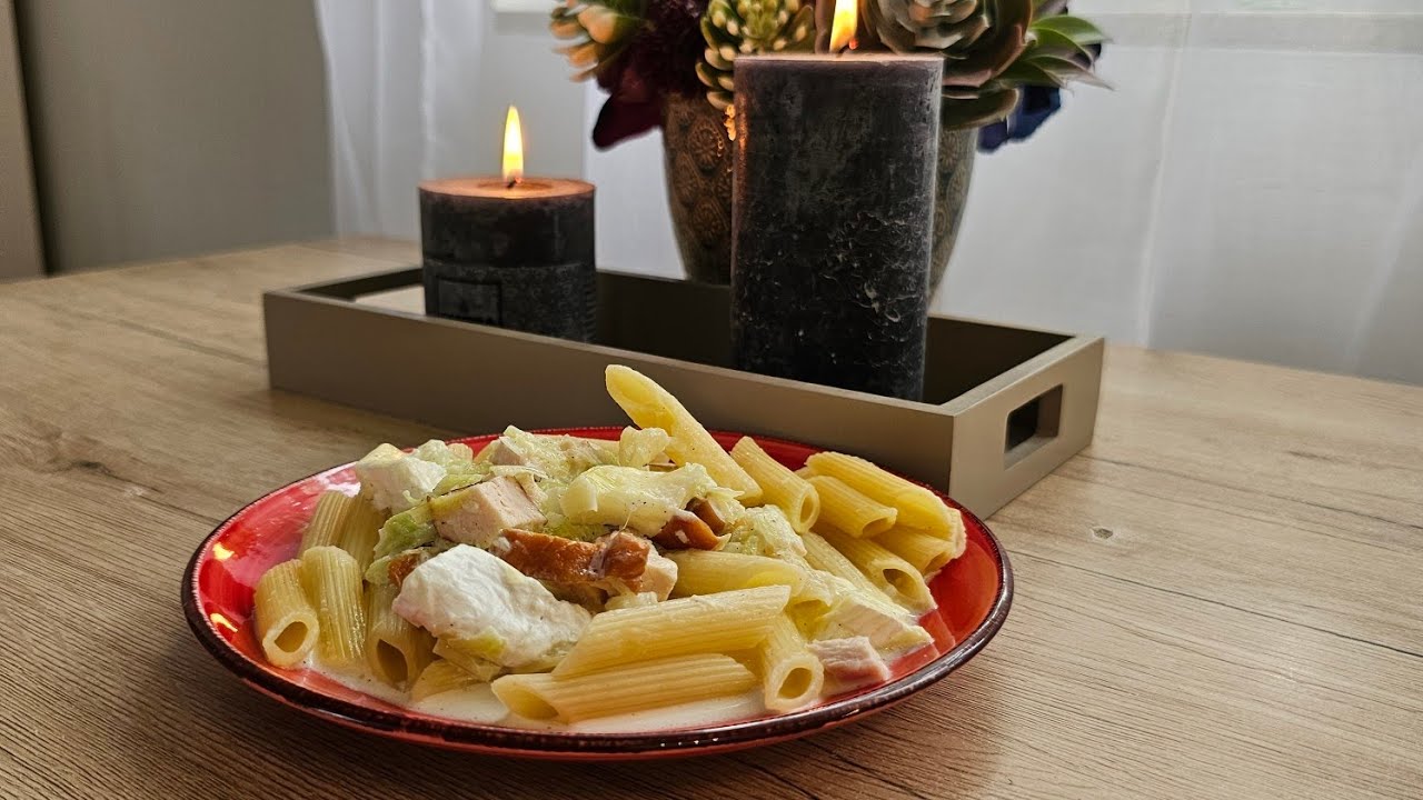 Obiad w 15 minut Wędzony kurczak z porem w sosie śmietanowym z Thermomix #paulitawita