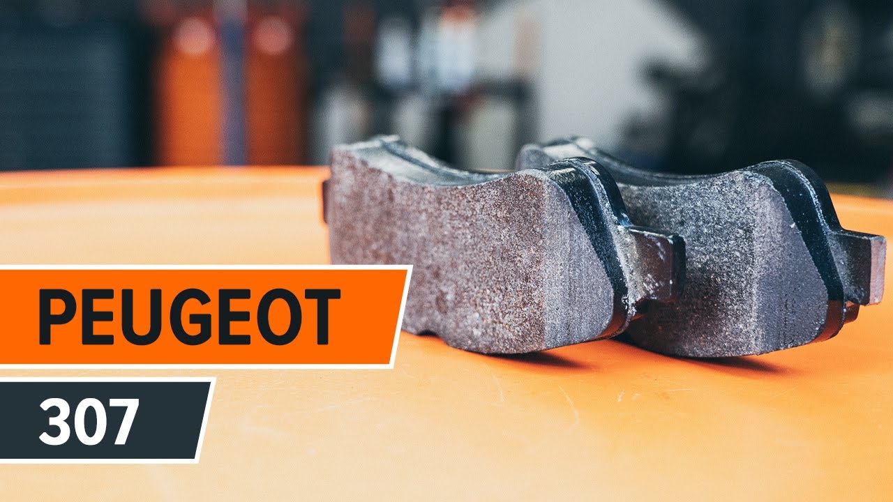 How to change rear brake discs and brake pads on PEUGEOT 307 [TUTORIAL AUTODOC]