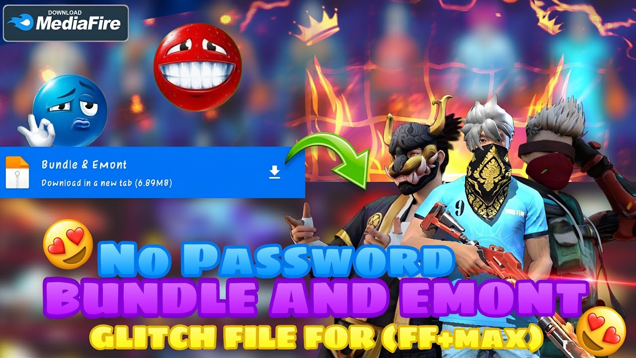 ✨ BUNDLE & EMOTE GLITCH FILE FOR (FF+FFMAX)⚡ NEW UPDATED FILE ✅ 100% WORKING ✅ ALL DEVICES WORKING ✅