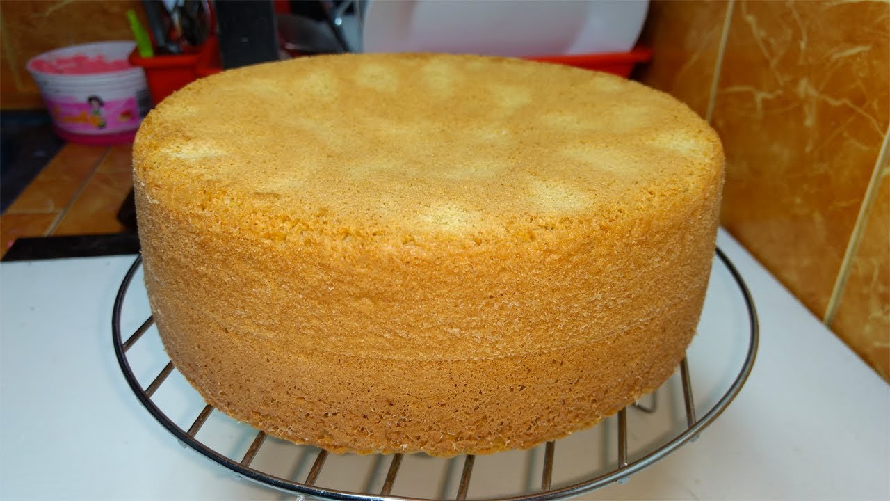 BIZCOCHO BÁSICO PARA PASTEL 3 LECHES FÁCIL, RÁPIDO Y ECONÓMICO