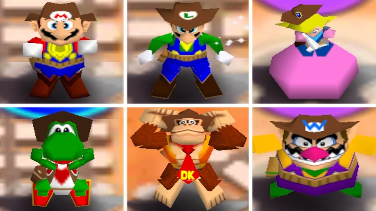 Mario Party 2 - All Characters Getting Z Stars