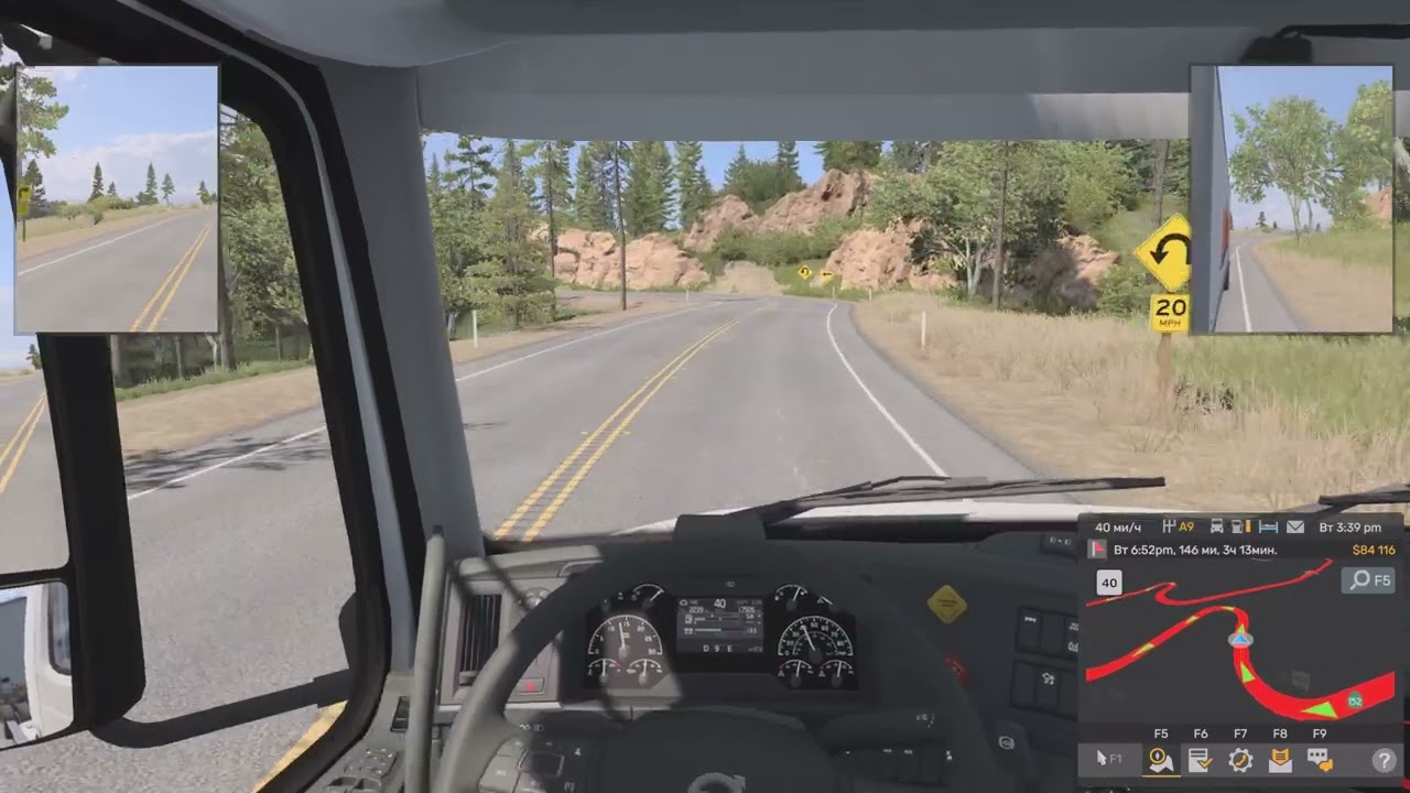 Рейс Санта Круз   Фресно  American Truck Simulator # 17