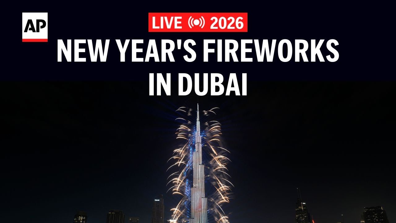 Dubai New Year 2026: LIVE fireworks in the UAE