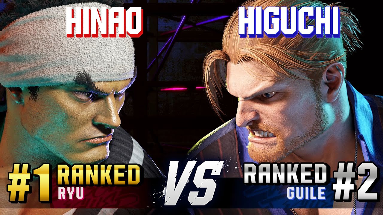 SF6 ▰ HINAO (#1 Ranked Ryu) vs HIGUCHI (#2 Ranked Guile) ▰ High Level Gameplay