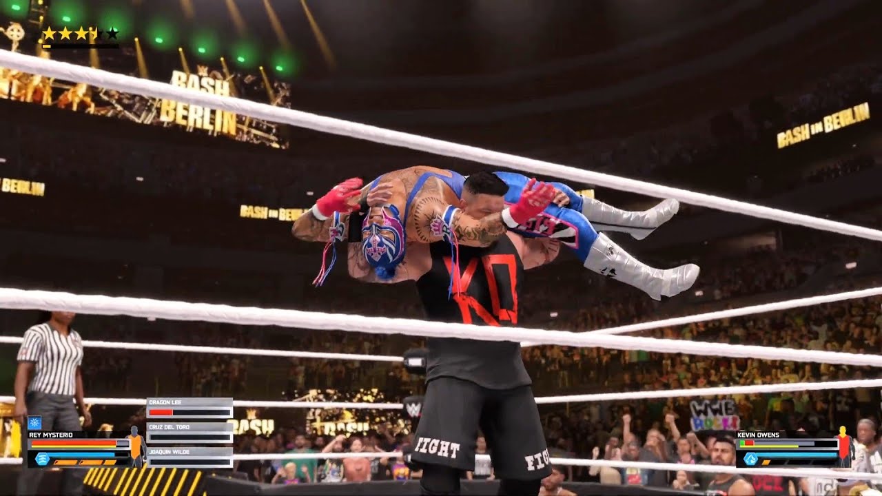 Kavin Owens Vs Rey Mysterio United States Championship WWE Universe Mode WWE 2K25 