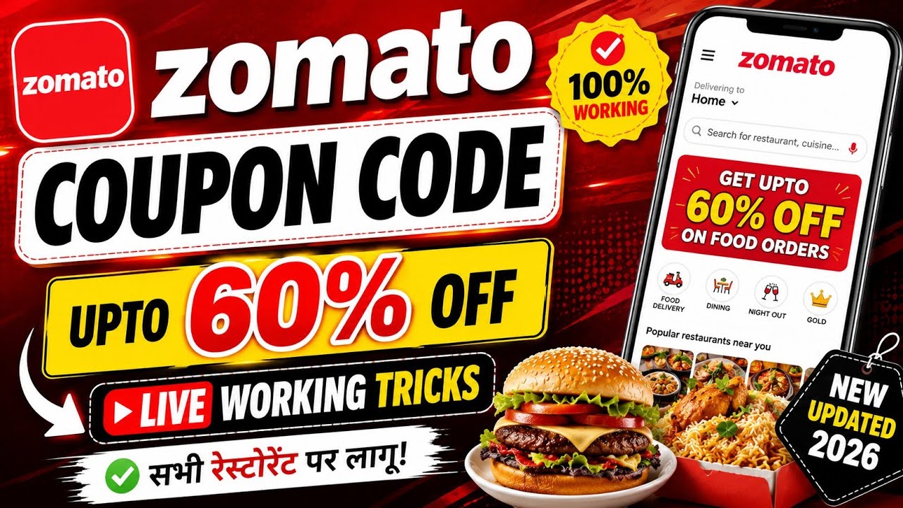Zomato Coupon Code Today | Zomato Offer Today | Zomato Discount Code | Zomato Coupon code