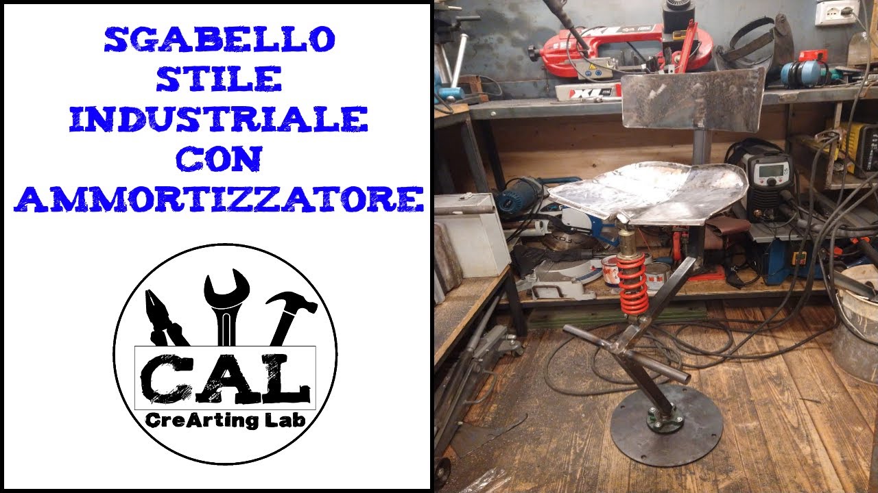 SGABELLO stile industriale/Industrial STOOL #2: FINITO!