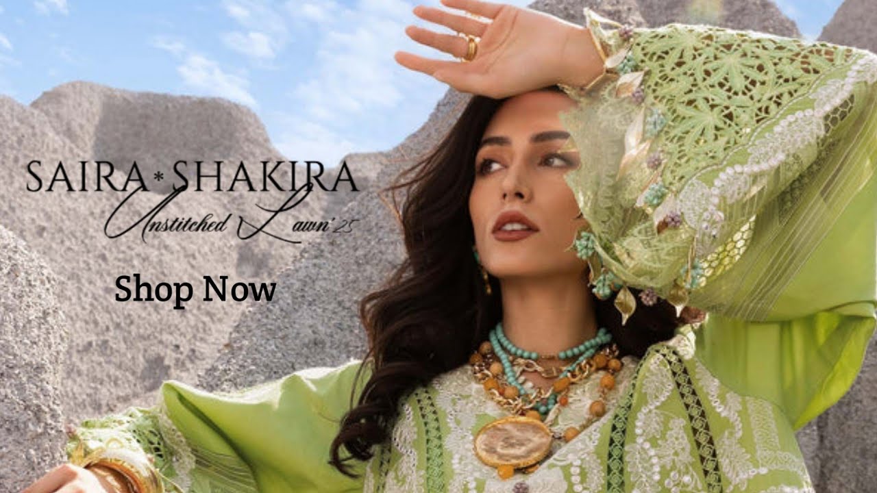 Saira Shakira Luxury Lawn 2025 | Saira and Shakira Unstitched Luxury Lawn Collection '25 | Lawn 2025