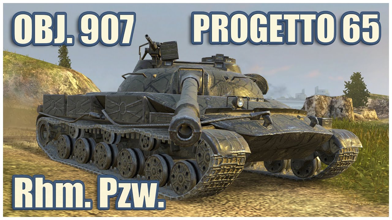 Объект 907, Progetto 65 & Rhm. Pzw. • WoT Blitz Gameplay
